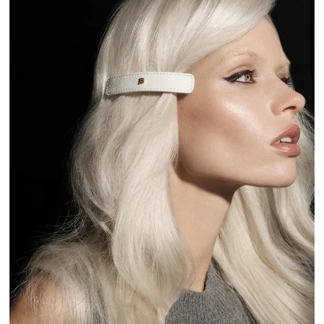 BALMAIN WHITE LEATHER LARGE...