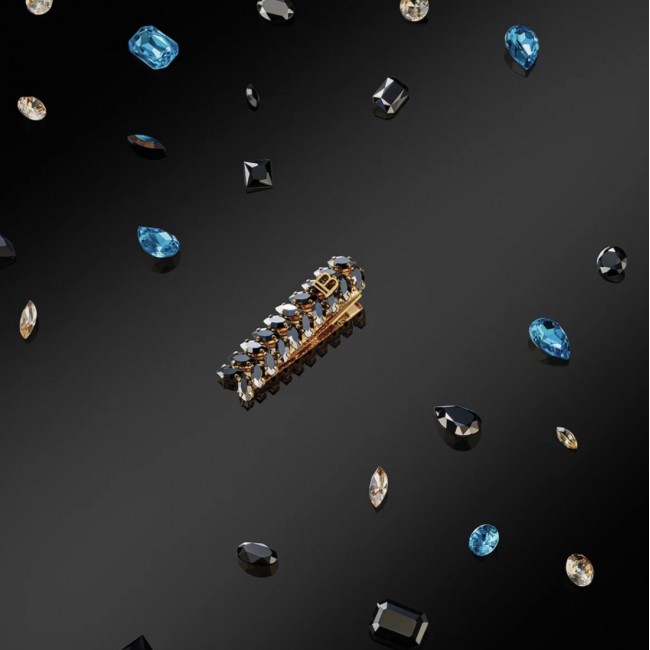 BALMAIN MIDNIGHT BLACK CLIP...